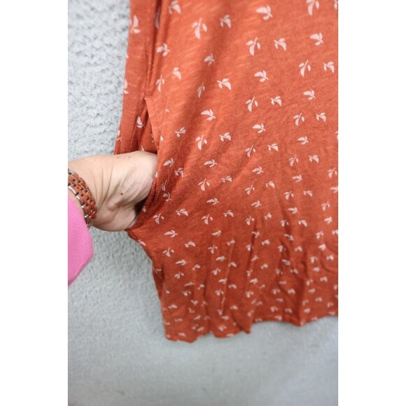 Toad & Co. Cap Sleeve Organic Cotton Blend Dress-Size XL-Pockets - Picture 5 of 9